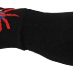 Elegant Black Virgin Wool Unisex Gloves
