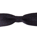 Stunning Gray Patterned Silk Bow Tie
