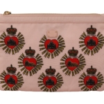 Elegant Pink Heart Clutch Wallet
