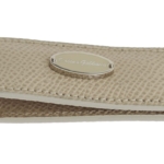 Elegant Beige Leather Money Clip