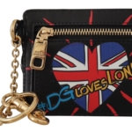 Dolce & Gabbana Elegant Leather Coin Wallet With Keyring