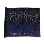 Blue Wool Men Scarf