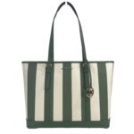 Jet Set Travel Large TZ Shoulder PVC Tote Bag Purse Fern Green
