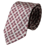 Dolce & Gabbana Beige Lady Bug Print Silk Adjustable Men Tie