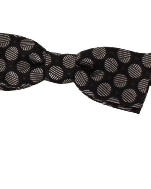 Elegant Polka Dot Silk Bow Tie
