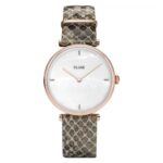 Cluse Beige Leather Watch