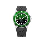 Bobroff Black Rubber Watch