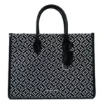 Mirella Medium Top Zip Crossbody Tote Bag Black