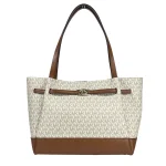 Reed Large Belted Tote Shoulder Bag Purse Vanilla