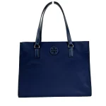 Tory Burch Navy Ella Small Nylon Tote Bag Purse 160633