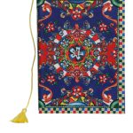 Multicolor Polyester Carretto Siciliano Print Notebook
