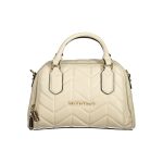 Beige Polyethylene Women Handbag