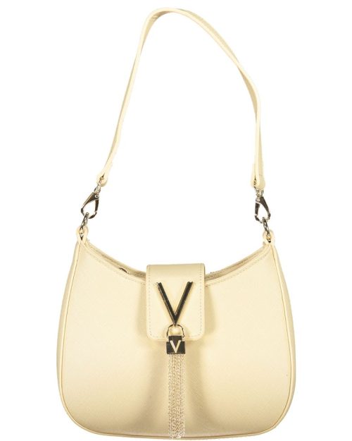 Beige Polyethylene Women Handbag