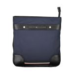 Blue Polyester Men Shoulder Bag
